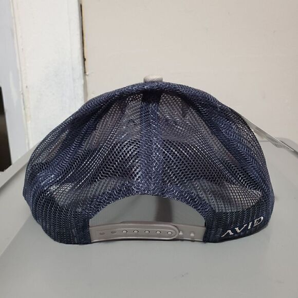 Avid Tuna Mericana Trucker Hat / Cap Adjustable Snapback MH32006 Gray/Navy Blue - Picture 2 of 10